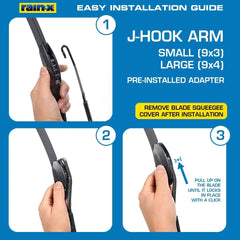 Rain-X 810330 Total Clear Beam Wiper Blades 26" & 16" Windshield Wipers for All-Weather Performance, Rubber Squeegee for Smooth Clean Wipe & Quiet Operation - 2 Pack Value