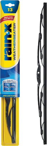 Rain-X RX30213 WeatherBeater Wiper Blades, 13" Windshield Wipers (Pack Of 1), Automotive Replacement Windshield Wiper Blades That Meet Or Exceed OEM Quality And Durability Standards