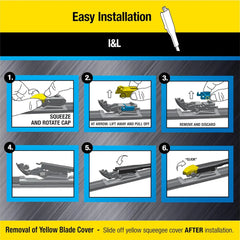 Rain-X 870122 Truck & SUV Rugged Series Premium Wiper Blades, 22 Inch Windshield Wipers (Pack Of 1), Automotive Replacement Windshield Wiper Blades Engineered For All Driving Adventures