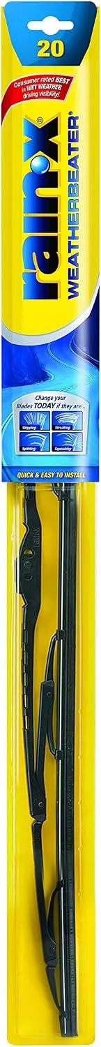Rain-X RX30220-5PK Weatherbeater Wiper Blade - 20" Windshield Wipers (Pack Of 5), Automotive Replacement Windshield Wiper Blades That Meet Or Exceed OEM Quality And Durability Standards